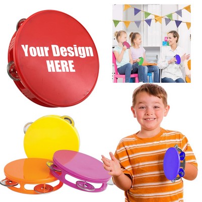 Musical Round Handheld Tambourine