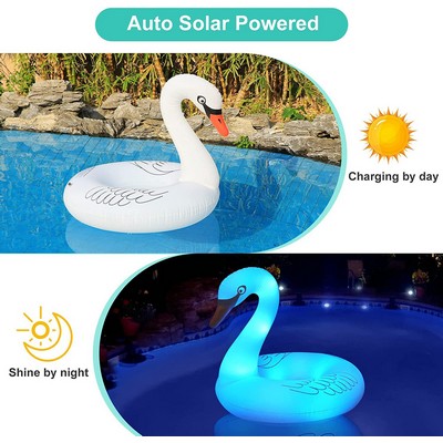 Custom PVC Inflatable Swan Pool Float With Light Or Inflatable Raft